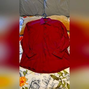 Men's Red Large Dress Shirt.